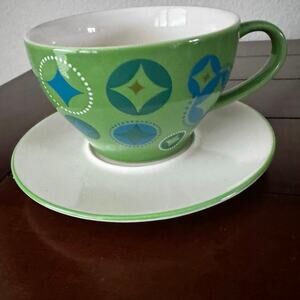 Starbucks Holiday 2006 Elf Stocking  2 Piece Cup Saucer 12oz Mug Christmas